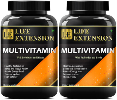 Life Extension The Real Vitamin Advanced | Multivitamins, Multiminerals (120 Capsules) Advanced(2 x 60 Capsules)