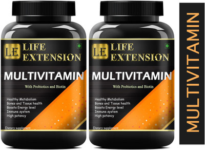 Life Extension The Real Vitamin Premium | Multivitamins, Multiminerals (120 Capsules) Premium(2 x 60 Capsules)