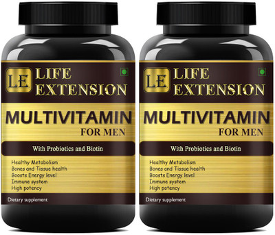 Life Extension True Vitamins with Minerals for Men (120 Capsules) Advanced(2 x 60 Capsules)