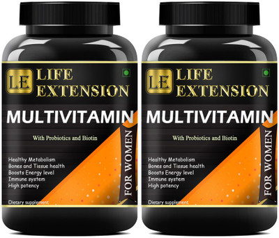 Life Extension Immunity Multivitamins With Probiotics For Women (120 Capsules) Advanced(2 x 60 Capsules)