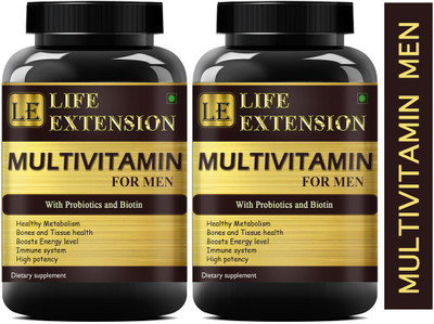 Life Extension True Vitamins with Minerals for Men (120 Capsules) Advanced(2 x 60 Capsules)