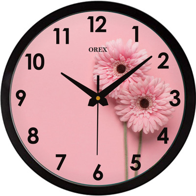 OREX Analog 30.5 cm X 30.5 cm Wall Clock(Black, With Glass, Standard)