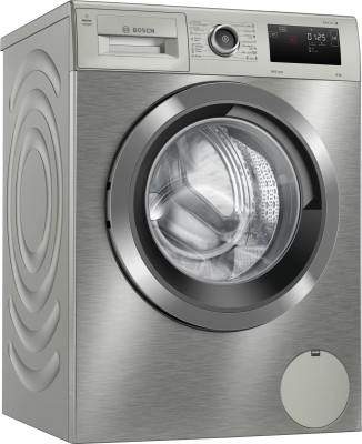 BOSCH 9 kg Fully Automatic Front Load with In-built Heater Silver(BoschActiveOxygen 9 KG 1400 RPM Inverter Touch Control Fully Automatic Front Loading Washing Machine With Inbuilt Heater (WAU28Q9SIN,Silver))   Washing Machine  (Bosch)