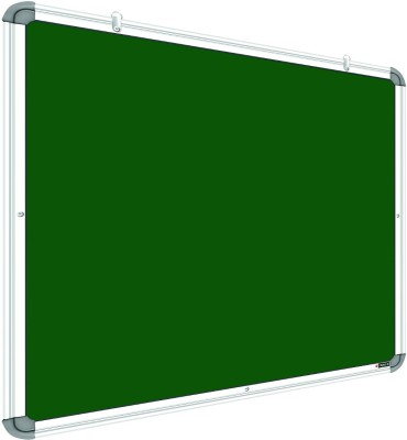 YAJNAS Non Magnetic 1.5 X 2 Feet Non-Magnetic Double Sided White Board & Chalk Board one Side White Marker And Reverse Side Green Chalk Board Surface + 1 Duster + 1 Marker And 30 cm Scale - Combo Pack of 4 Units Whiteboards and Duster Combos(White, Green)