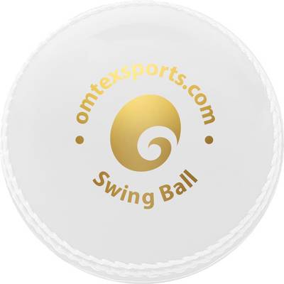 omtex Swing Ball White Green Cricket Tennis Ball