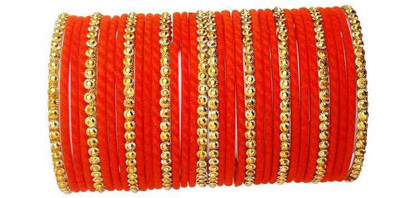 Shubhlaxmi Glass Bangle Set(Pack of 34)