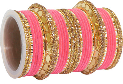 ZULKA Metal Zircon Bangle Set(Pack of 30)
