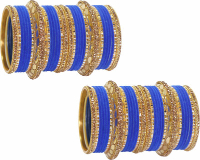 ZULKA Metal Zircon Bangle Set(Pack of 60)