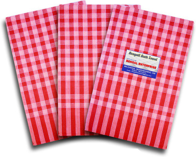 AstDip Cotton 200 GSM Bath Gamcha(Pack of 3)