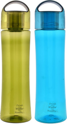 KUBER INDUSTRIES 2000 ml Plastic Bottle(Pack of 2, Blue, Green)