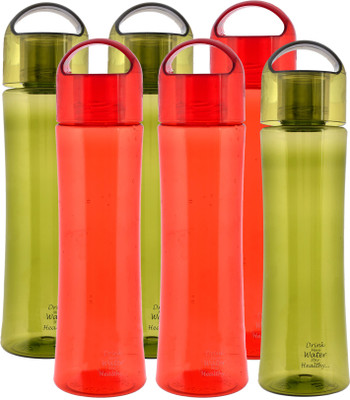 KUBER INDUSTRIES 6000 ml Plastic Bottle(Pack of 6, Green, Red)
