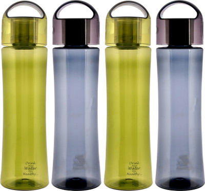 KUBER INDUSTRIES 4000 ml Plastic Bottle(Pack of 4, Grey, Green)