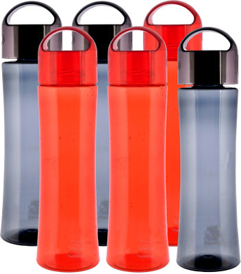 KUBER INDUSTRIES 6000 ml Plastic Bottle(Pack of 6, Grey, Red)
