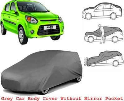 Mobidezire Car Cover For Maruti Suzuki Alto 800 LXI (Without Mirror Pockets)(Grey)
