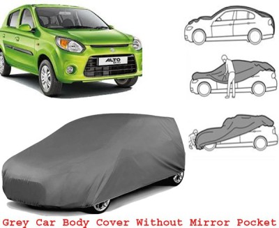 Mobidezire Car Cover For Maruti Suzuki Alto 800 STD Petrol (Without Mirror Pockets)(Grey)
