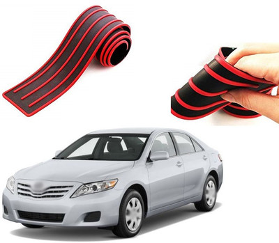 PRTEK Rubber Car Bumper Guard(Black, Red, Pack of 1, Toyota, Camry)