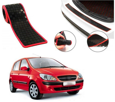 XZRTZ Rubber Car Bumper Guard(Black, Red, Pack of 1, Hyundai, Getz)
