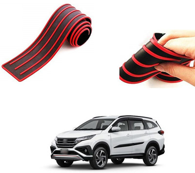 PRTEK Rubber Car Bumper Guard(Black, Red, Pack of 1, Toyota, Universal For Car)