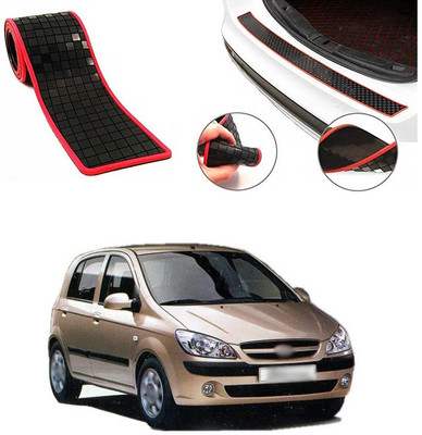 XZRTZ Rubber Car Bumper Guard(Black, Red, Pack of 1, Hyundai, Getz)