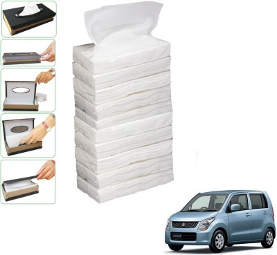 KOZDIKO 10 SET REFILLER WITH 100 PULLS (200 SHEETS) FOR MARUTI SUZUKI WAGON R TYPE 2 Vehicle Tissue Dispenser(White)