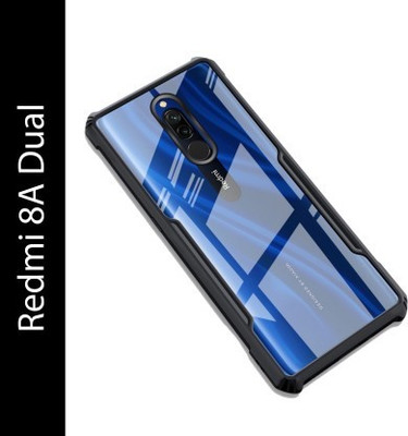 Binzokase Back Cover for Mi Redmi 8A Dual(Black, Dual Protection, Pack of: 1)