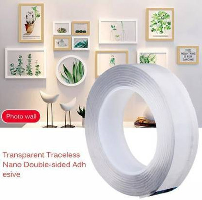 TCDPR Double Sided GEL TAPE Medium Double Sided (Manual)(Set of 1, White)