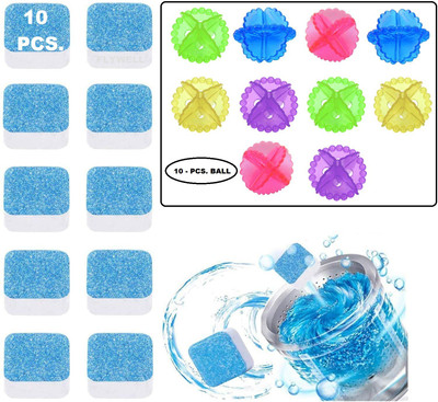 FIVANIO 10 Pic.- Washing Machine Cleaner Effervescent Tablet Washer Cleaner Dishwashing Detergent(10 Tablet)
