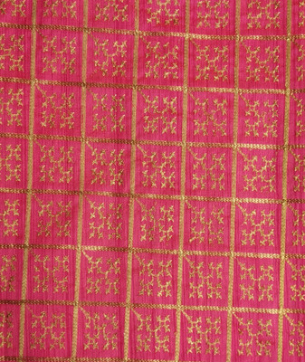 Dudheeba Textiles Silk Blend Embroidered Blouse Material