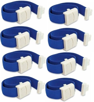 OTICA Tourniquet Band for Blood Collection with Plastic Buckle (Blue)- (Pack of 8) Fitness Band(Pack of 8)