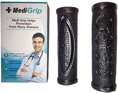 Sms traders Medi Grip Cover BK 01 Handle Bar(Black)