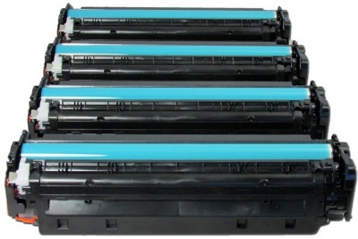 FINEJET CF210A / CF211A / CF212A / CF213A / 131A / CRG 731 BLACK , CYAN , YELLOW , MAGENTA ( Complete Set )Toner Cartridge For HP Laserjet Pro 200 color M251n , M251nw , MFP M276n , MFP M276nw Black + Tri Color Combo Pack Ink Cartridge