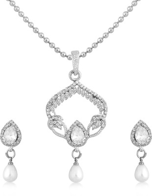 Sukkhi Alloy Rhodium White Jewellery Set(Pack of 1)