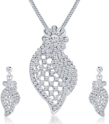 Sukkhi Alloy Rhodium White Jewellery Set(Pack of 1)