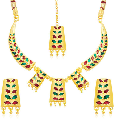 Sukkhi Alloy Gold-plated Multicolor Jewellery Set(Pack of 1)