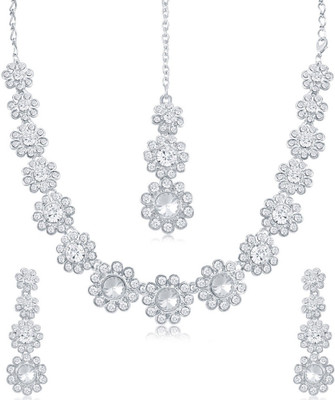 Sukkhi Alloy Silver Jewellery Set(Pack of 1)