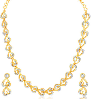 Sukkhi Alloy Gold-plated Gold Jewellery Set(Pack of 1)
