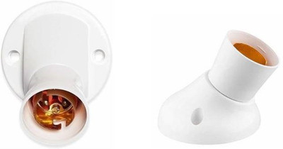 JELECTRICALS Angle Mix Desgin Bulb Holder -Pack of 2 Plastic Light Socket(Pack of 2)