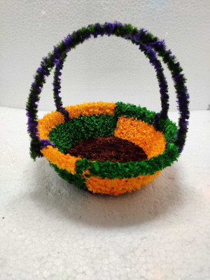SHYAM WINTER Special Laddu Gopal CARRY Basket With Double METAL Handle [Any RANDOM Color Can Deliver To You] Size Medium (0 to 3) [You Can Easily CARRY Your LADDU SAFELY With This And Also WARM Your Laddu] Handmade Premium Quality Jhula