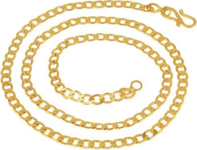Happy Stoning Stylish One gram Gold plated chain (20 Inches) Gold-plated Plated Brass Chain