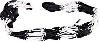 HACKERX FCN-234 Football Carry Net Football Net 12 Ball Net (White, Black ) Football Net(White, Black)