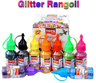 TOTA Pack of 9 Rangoli Powder(Multicolor)