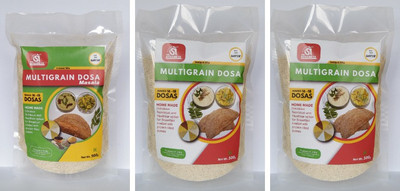 Sri Aprameya Food Products Multigrain Dosa Mix Combo 1 Masala and 2 Plain 1500 g(Pack of 3)