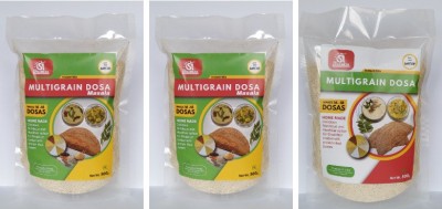 Sri Aprameya Food Products Multigrain Dosa Mix Combo 2 Masala and 1 Plain 1500 g(Pack of 3)