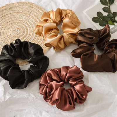 Grazy silk rubber band pk of 4 multi-color for girls and woman's hair rubber Rubber Band(Pack of 4)