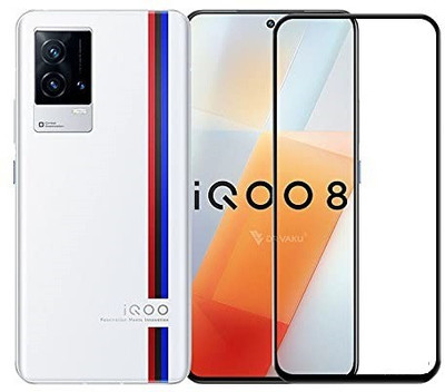Bodoma Edge To Edge Tempered Glass for iQOO 8(Pack of 1)