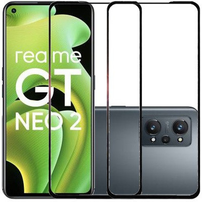 VIGHNAD Edge To Edge Tempered Glass for realme GT NEO 2, Realme GT Neo2, realme GT NEO 2 5G(Pack of 2)