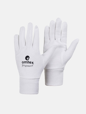omtex Player Cricket Inner Gloves Inner Gloves Wicket Keeping Gloves(White)