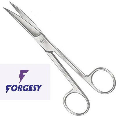 Forgesy Dressing Scissor Sharp/Sharp Straight 8 Inch Pack Of 1 Pieces Straight Operating Scissors(Sharp/Sharp Blades)