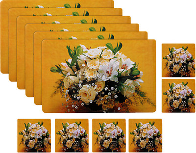 KUBER INDUSTRIES Rectangular Pack of 12 Table Placemat(Multicolor, PVC)