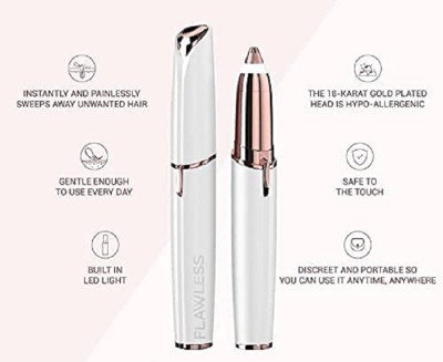 geutejj Painless lipstic facial body hair remover Trimmer 30 min  Runtime 4 Length Settings(Multicolor)